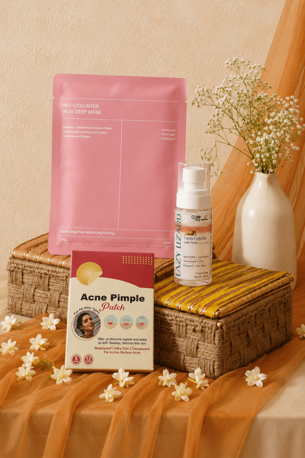 Blush Glow Essentials Hamper - LazyLizard-skincare