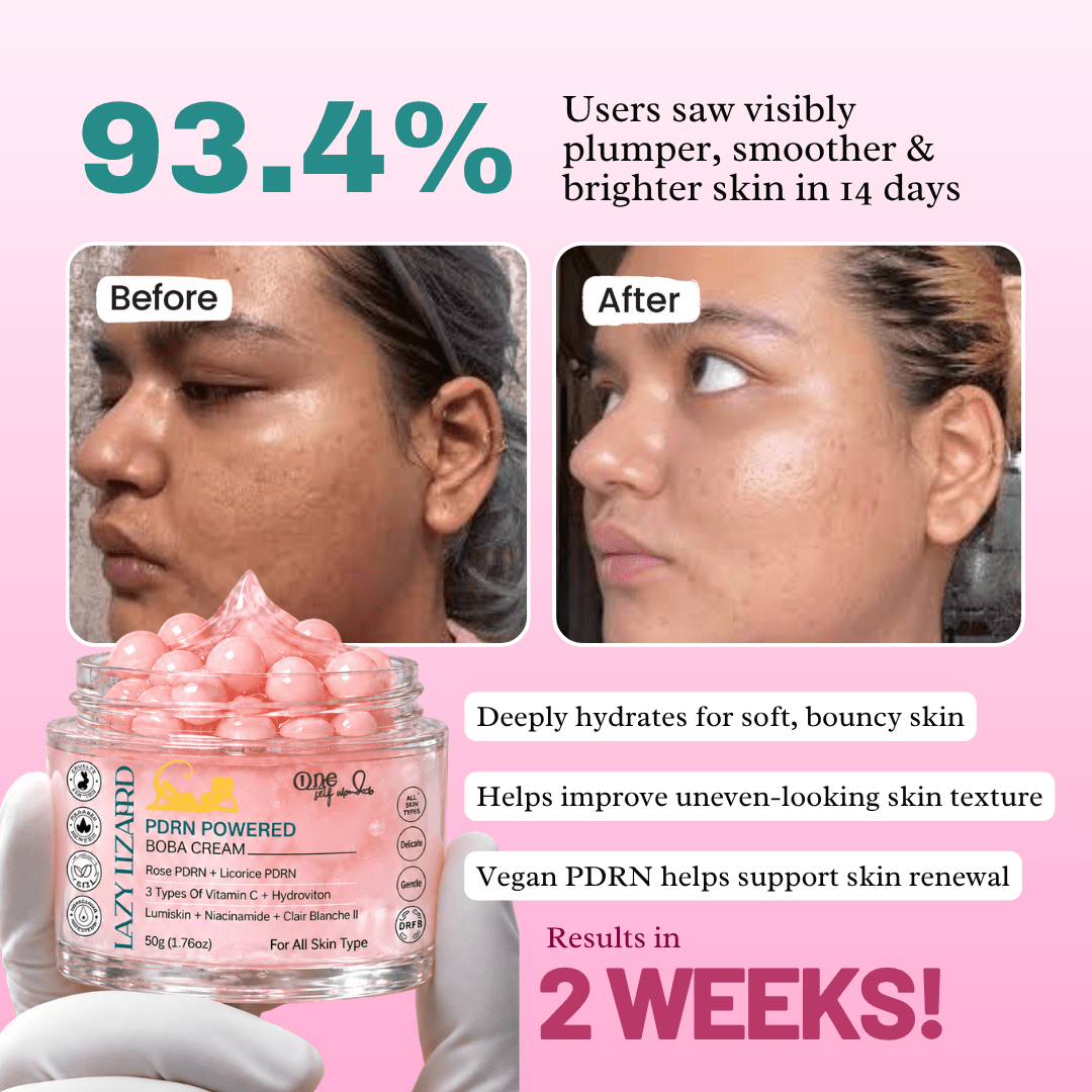PDRN Boba Cream for Glass Glow & Deep Hydration – 55g - LazyLizard-skincare