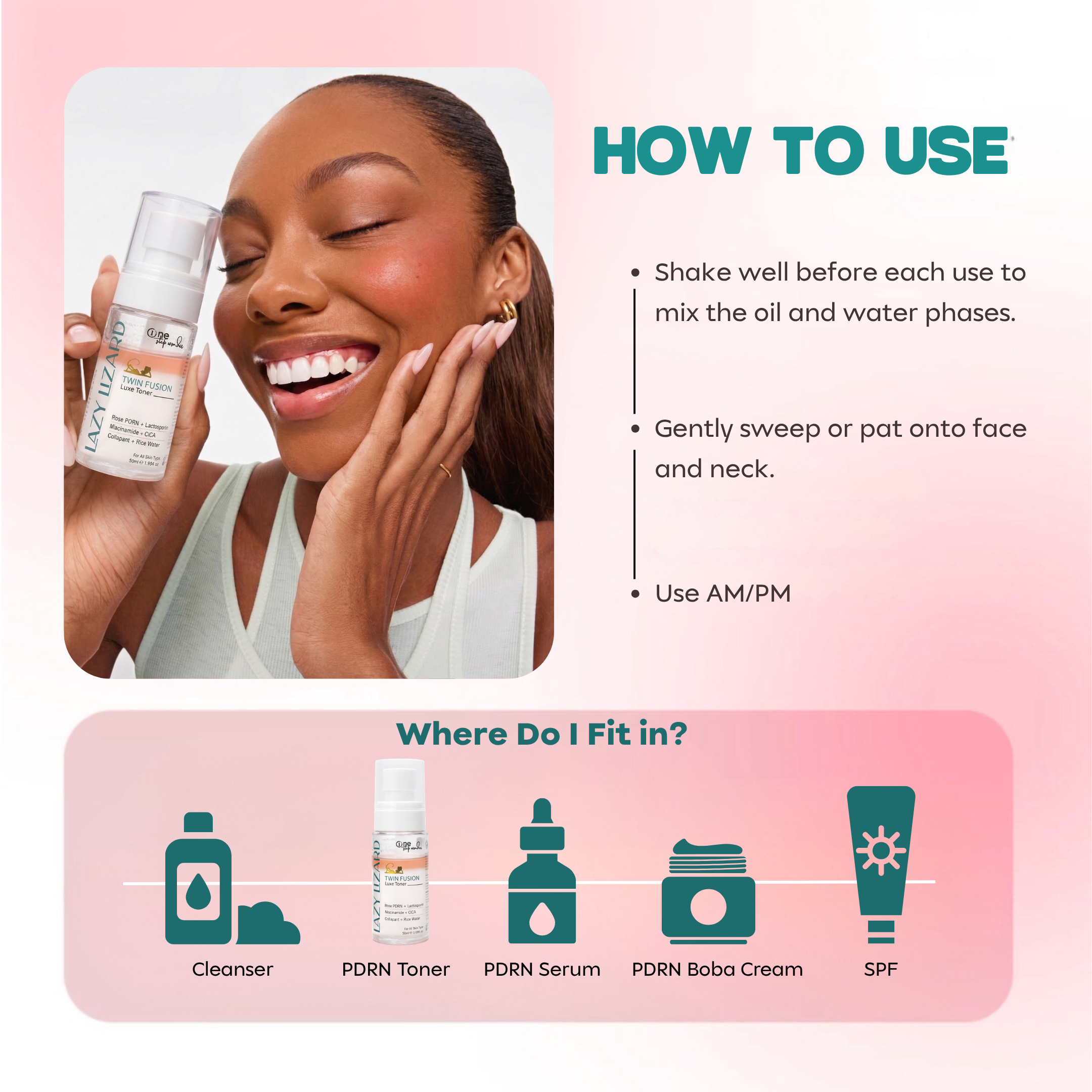 Lazy Lizard Twin Fusion Hydrating Face Toner