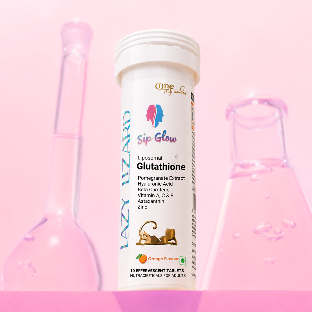 Lazy Lizard Sip Glow Liposomal Glutathione Effervescent Tablets