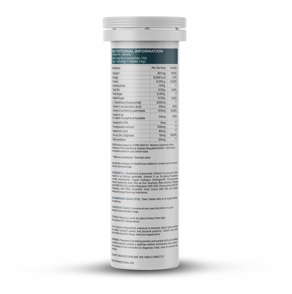Lazy Lizard Sip Glow Liposomal Glutathione Tablets
