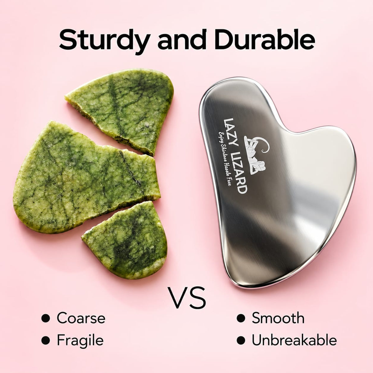 Stainless Steel Gua Sha Facial Sculpting Tool - LazyLizard-skincare