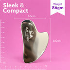 Stainless Steel Gua Sha Facial Sculpting Tool - LazyLizard-skincare