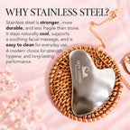 Stainless Steel Gua Sha Facial Sculpting Tool - LazyLizard-skincare